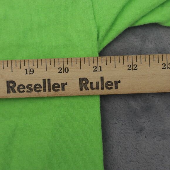 Piece Love Workout Shirt Men L Green Gildan Short Sleeve Crew Graphic Print T - Picture 5 of 15